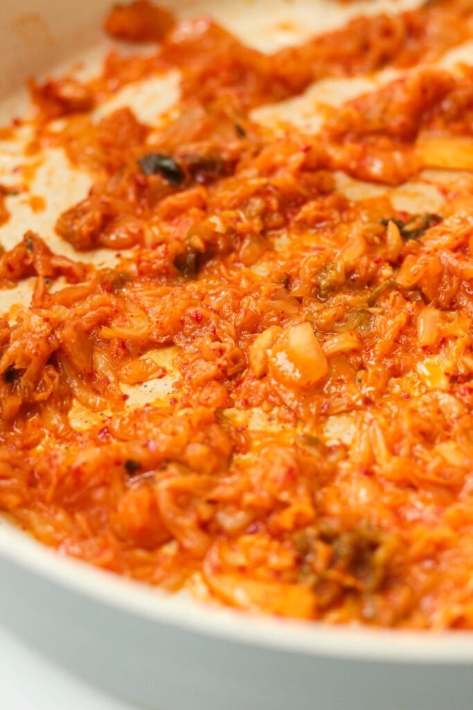 egg fried rice with kimchi