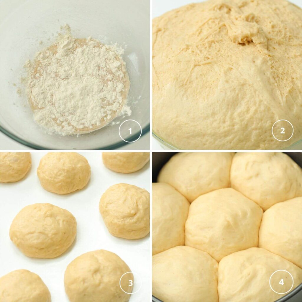Soft and pillowy Portuguese sweet bread step by step