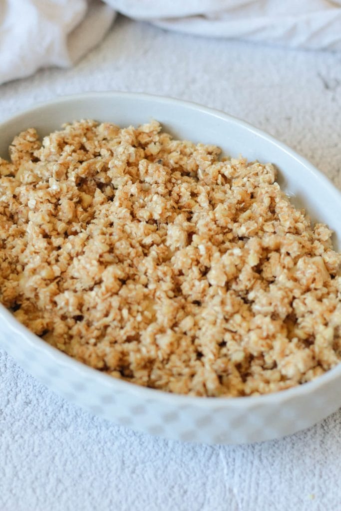 assemble the apple crisp