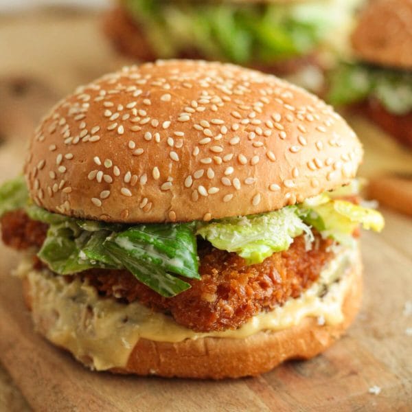crispy chicken caesar sliders