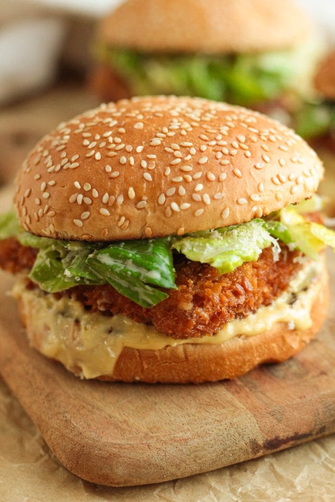 crispy chicken caesar sliders