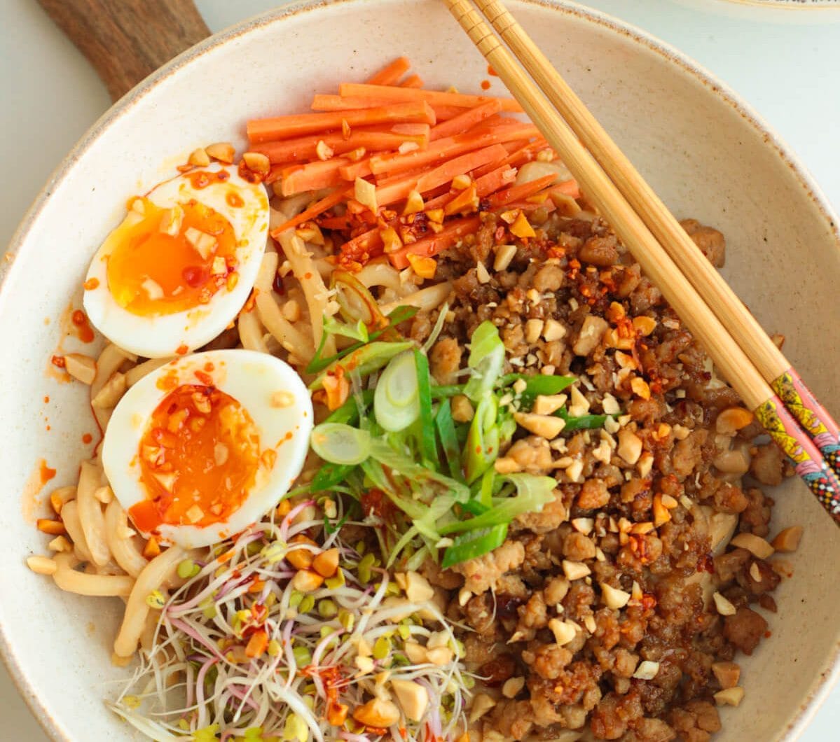 Spicy Miso Chicken Noodles