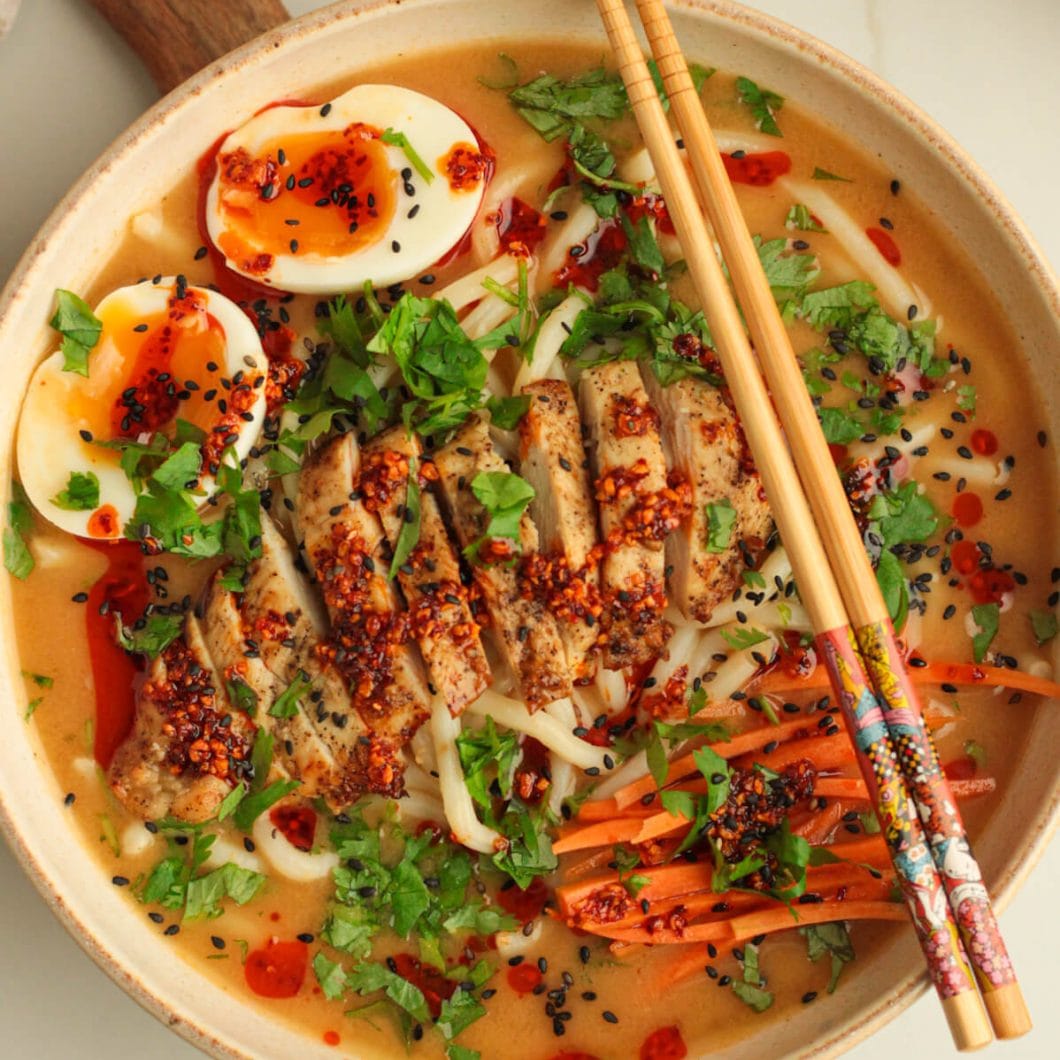 Easy Chicken Udon Ramen