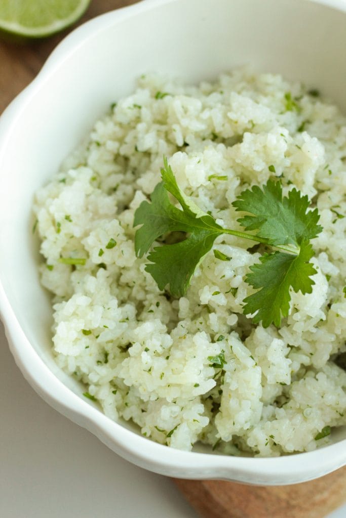easy cilantro coconut rice