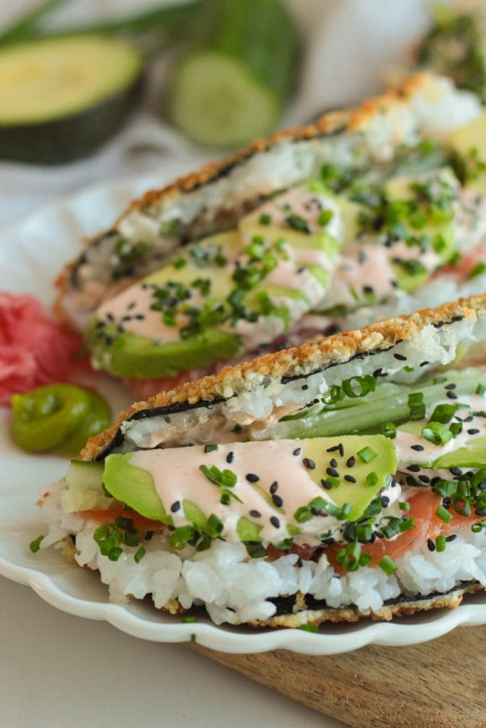 crispy sushi tacos